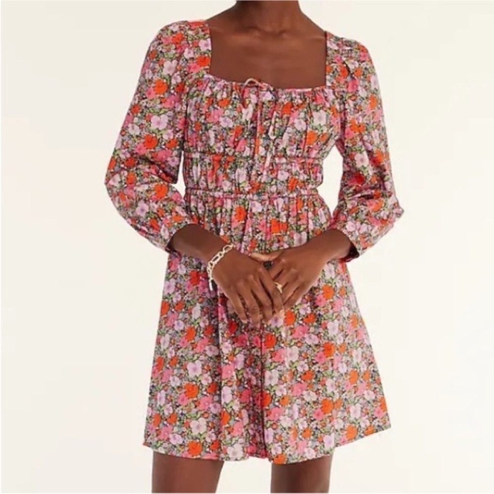 J Crew Liberty Print Dress in Meadow Song